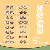 Stationery - Cartoon Index Stickers -2 Sheets - Goodie Goodie